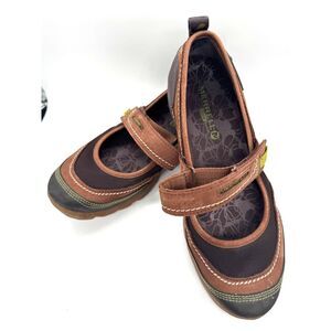 Merrell Leather, Suede, & Mesh Shoes Rubberized Sole W9